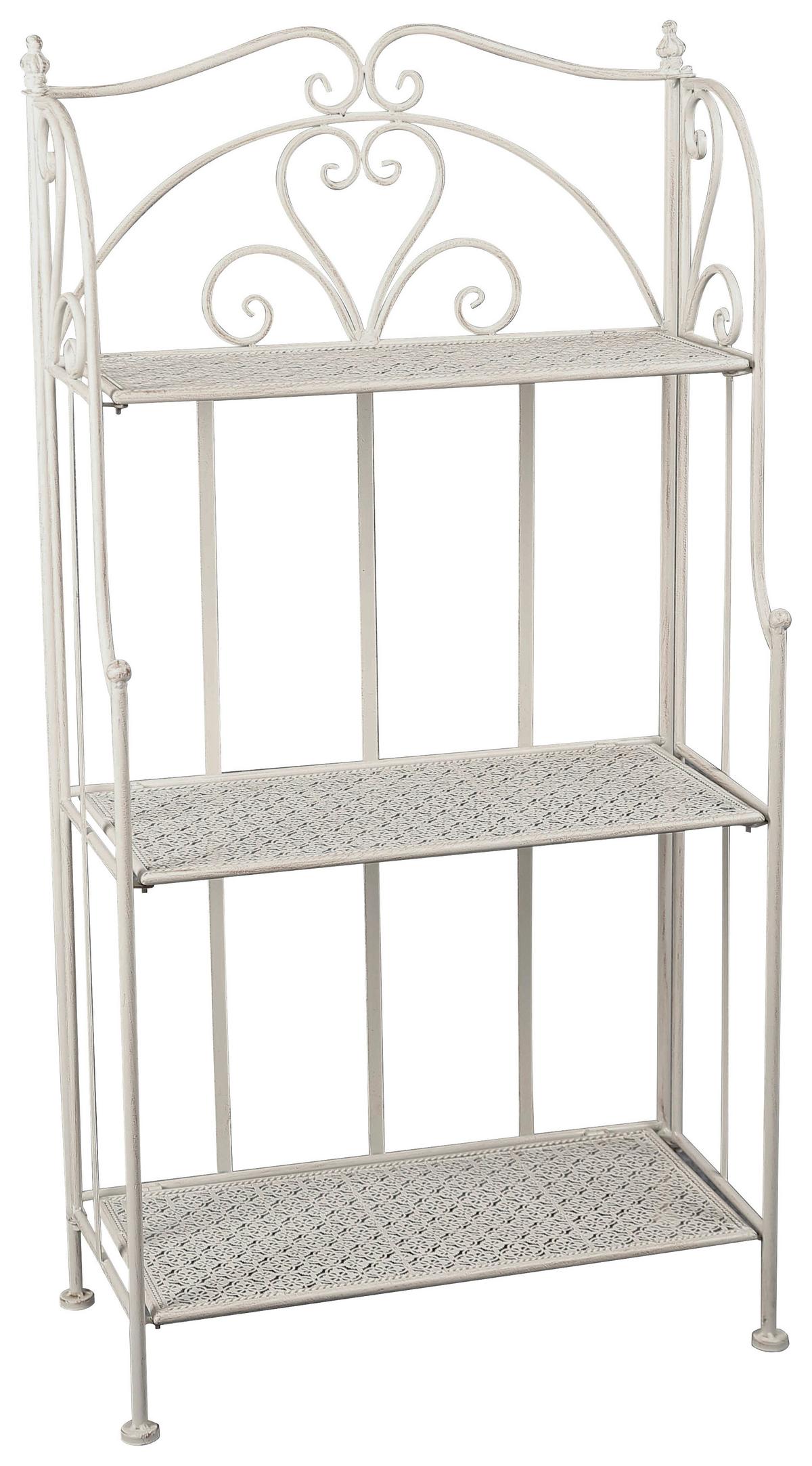 Regal Nadim 1, Bela - bela, Moderno, kovina (59/116/30cm)