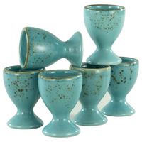 Set Postavkov Za Jajca Water, 6-Delni - turkizna, Trend, keramika (5,5cm) - Creatable