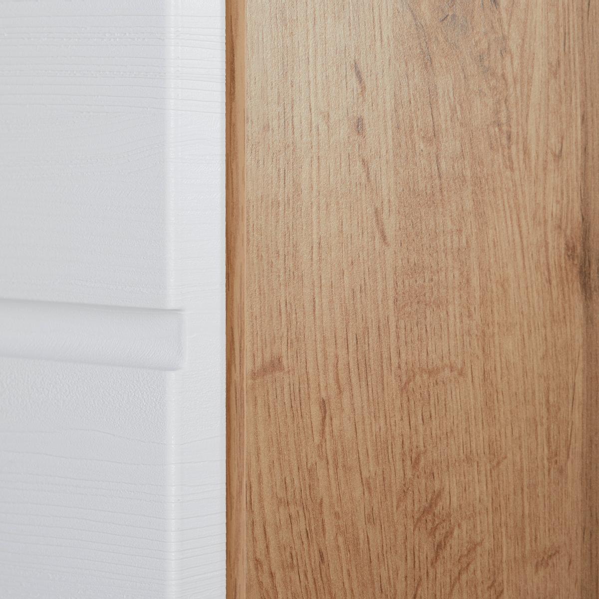 Schuhschrank in Weiß/Eichefarben - KONVENTIONELL, Holzwerkstoff (84/104/40cm) - Mömax