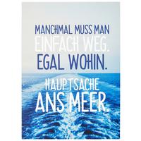 Postkarte Statements in Blau - Multicolor, Papier (10,5/14,8cm) - VS Visual Statements