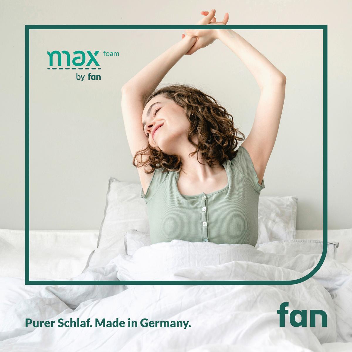 MATERAC Z PIANKI KOMFORT MAX FOAM - biały, Konventionell, tkanina (80/200cm) - FAN