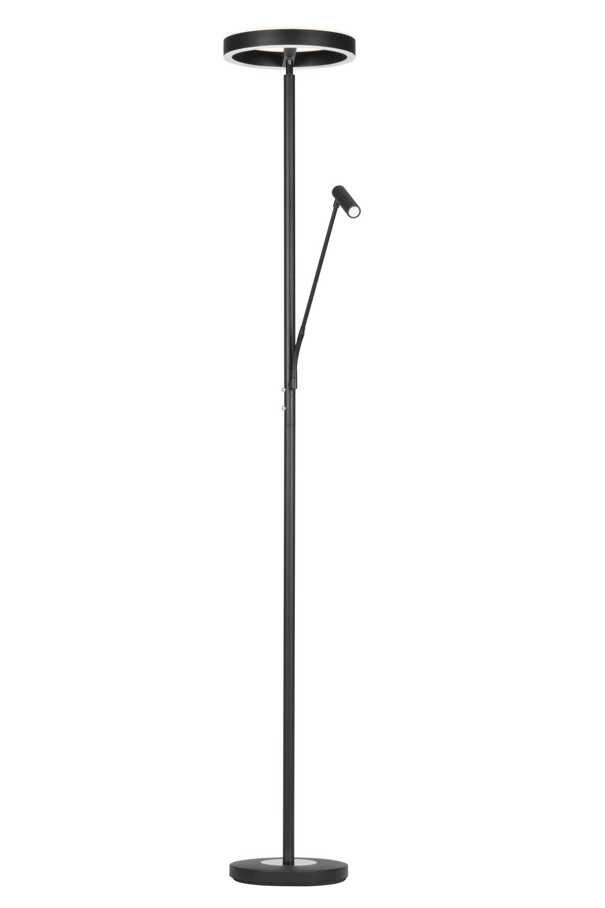 LAMPA LED OŚWIETLAJĄCA SUFIT WORTHING *SBN* - czarny/biały, Design, tworzywo sztuczne/metal (28/180cm) - Novel