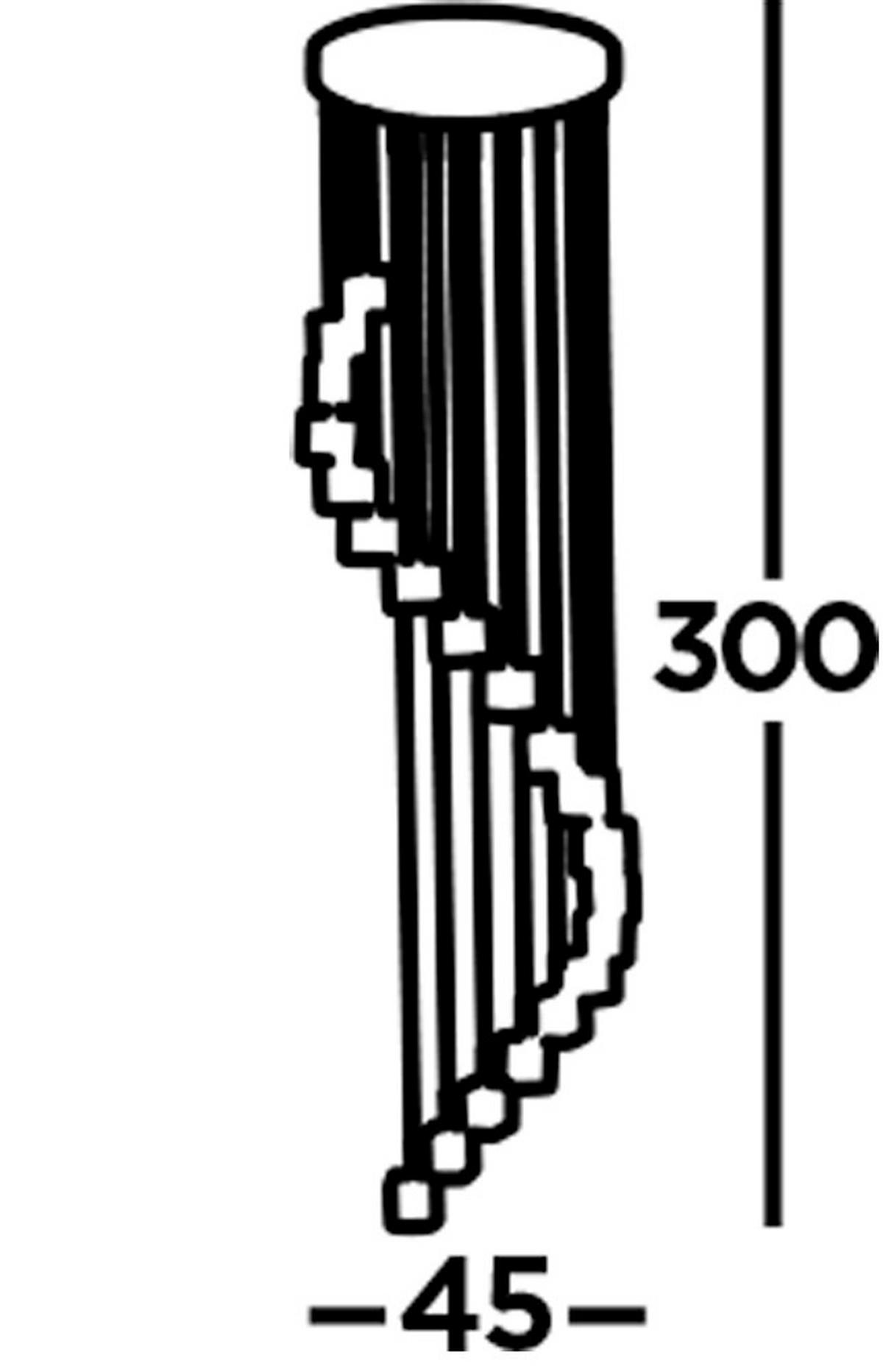 Led Függőlámpa Ice Cube 7820-20-Led - krómszínű, Design, üveg/fém (45/300cm)