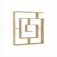 BÜCHERWAND LABIRENT BOOKCASE - Eichefarben, Design, Holzwerkstoff (125/129/22cm) - Livetastic