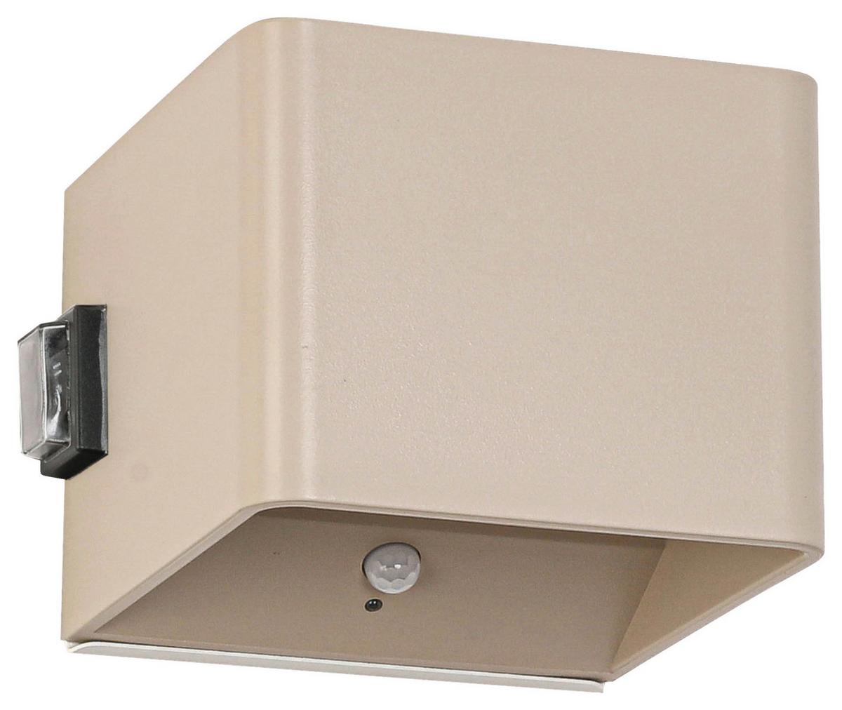 LED-Wandleuchte Hero2 Sandfarben max. 3 Watt - Sandfarben, MODERN, Kunststoff/Metall (10,28/10,1/8,05cm) - Modern Living