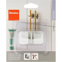 Öntapadós Akasztó Clever - műanyag (7/7/4cm) - Metaltex