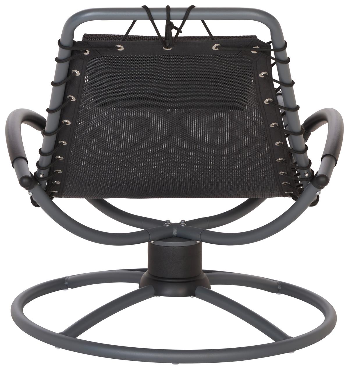 Relaxliege Eleni in Schwarz - Schwarz, Modern, Textil/Metall (168/77/85cm) - Modern Living