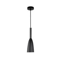 Hängeleuchte Lp-181/1p Bk Solin - Schwarz, Design, Metall (11/137/10cm)