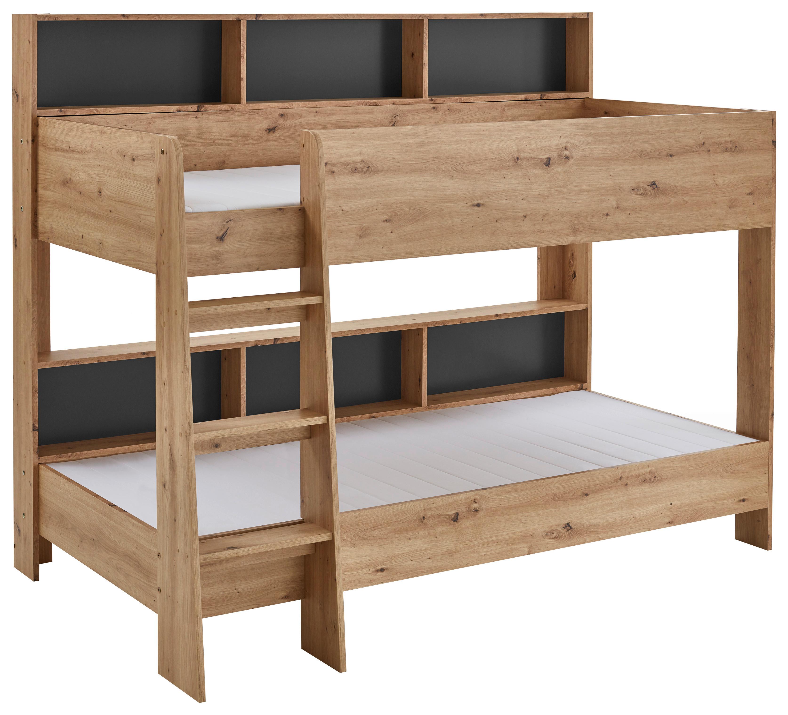 Pograd Sway, Barva Hrasta Artisan - hrast artisan, Konvencionalno, leseni material (90/200cm)