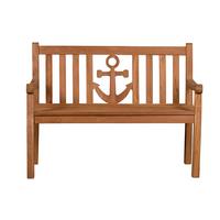 Gartenbank Ankerplatz Teak - Teakfarben, Basics, Holz (120/89/60cm) - Gardenson