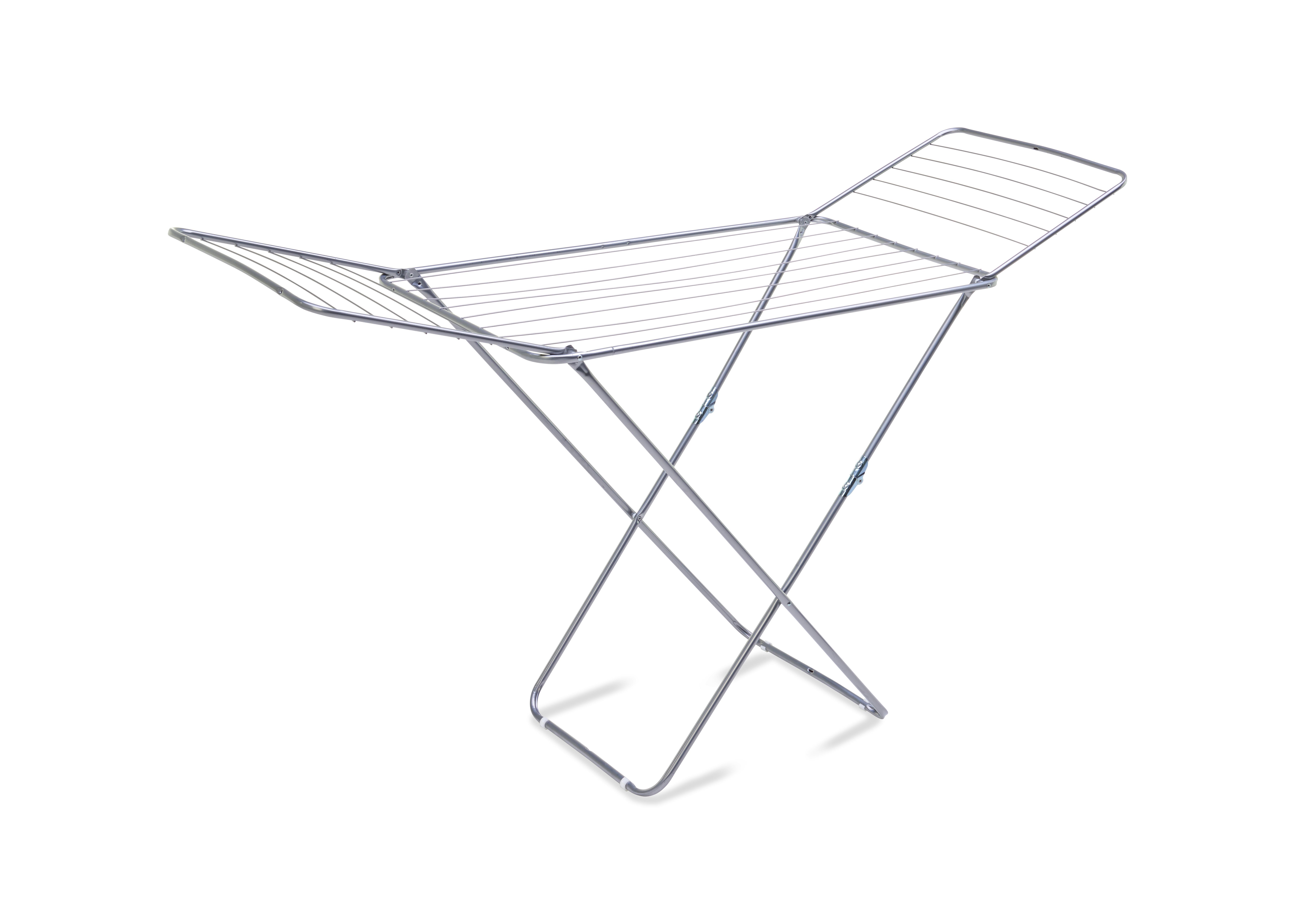 Wäschetrockner Jenny Silberfarben - Silberfarben, Metall (178/55/114cm) - Mömax modern living