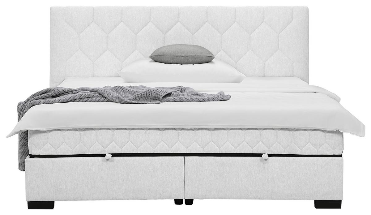 Postelja Z Vzmetnico Maya, Bež, 180x200 - črna/bež, Konvencionalno, umetna masa/tekstil (180/200cm) - Mömax