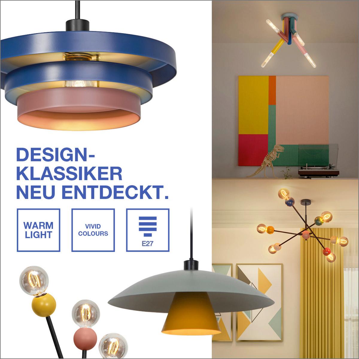 KINKIET DECOR STRAW WALL 2XE27 - Design, metal (18/7.7/21cm) - Osram