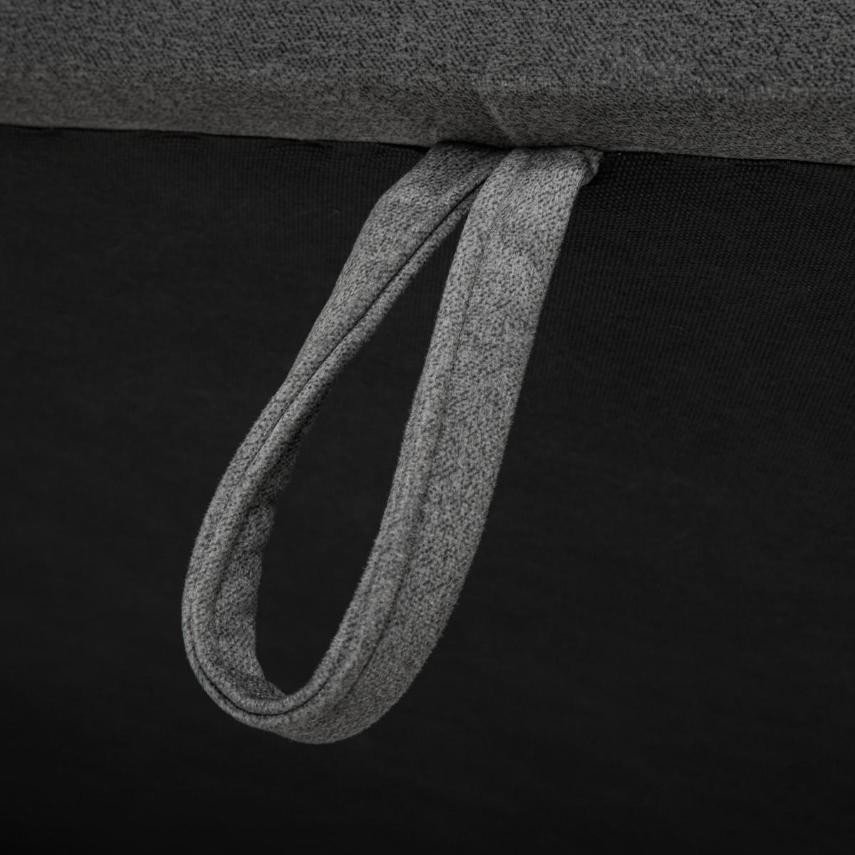 Boxspring-ágy Leonora - szürke, Modern, textil/fa (200/200cm) - Bessagi Home