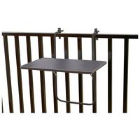 Balkonklapptisch ca. 40x60 cm Anthrazit - Anthrazit, Basics, Holzwerkstoff/Metall (40/60/20cm) - Gardenson