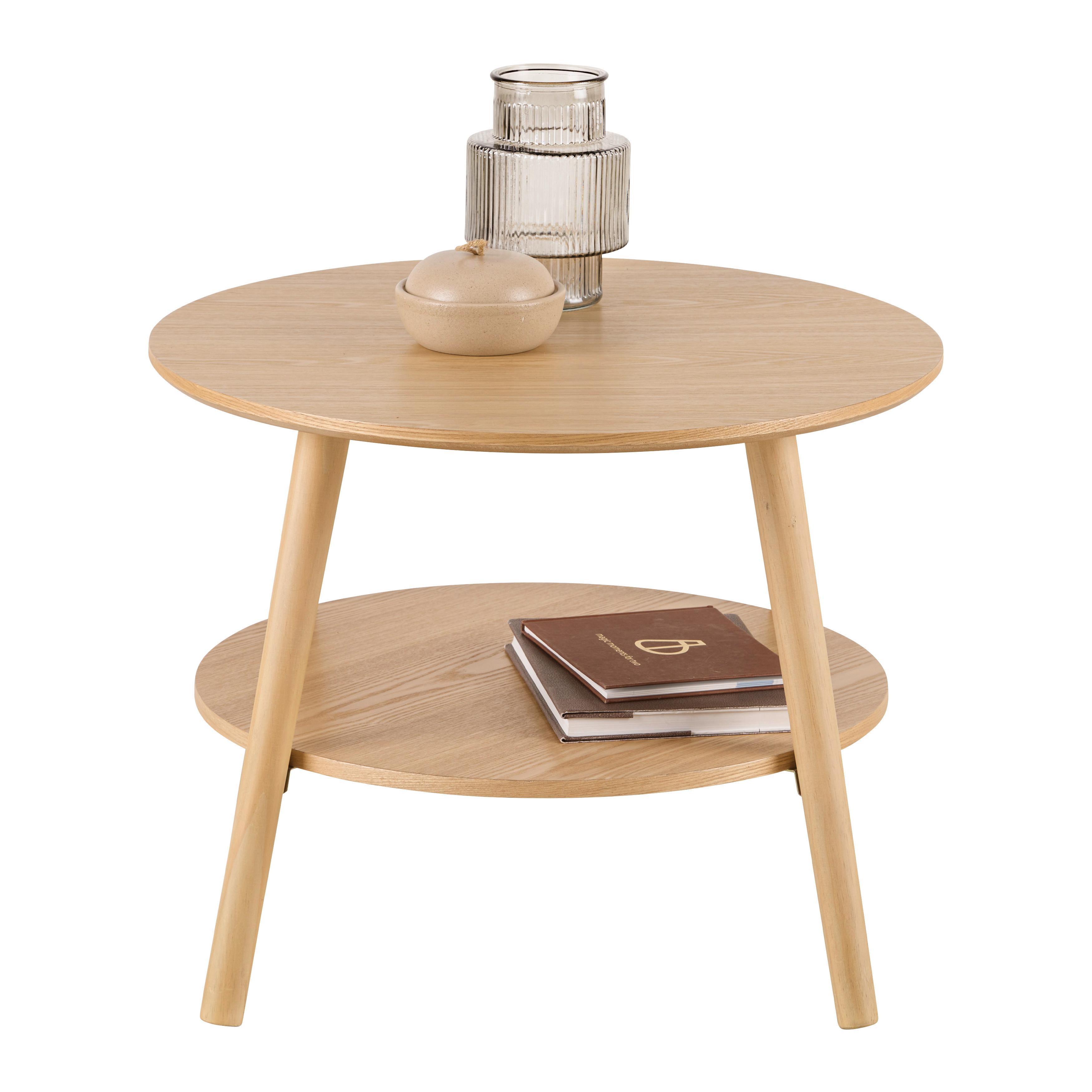 SOFFBORD FREDDY - naturfärgad, Modern, trämaterial/trä (60/43cm) - Mömax