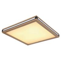 Stropna Led-svetilka Carla, S Sijalko - črna/bela, Natur, kovina/umetna masa (45/45/7,5cm) - Globo