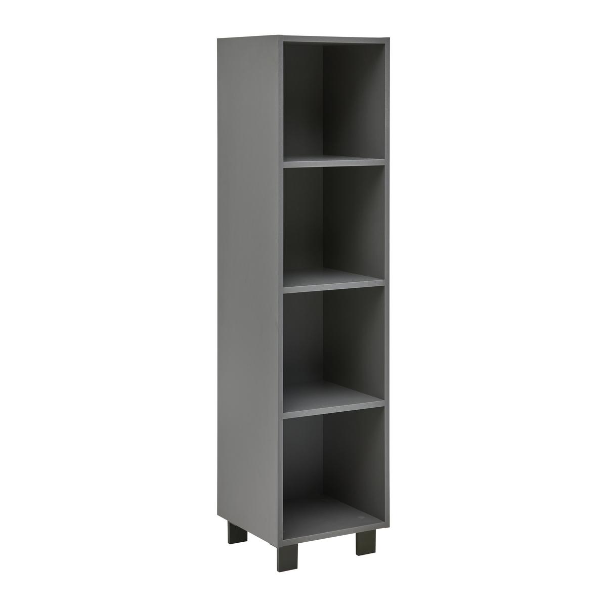 Falipolc-tv Elem Lugo - antracit, Modern, faalapú anyag (135/43,2/34,4cm) - Mömax
