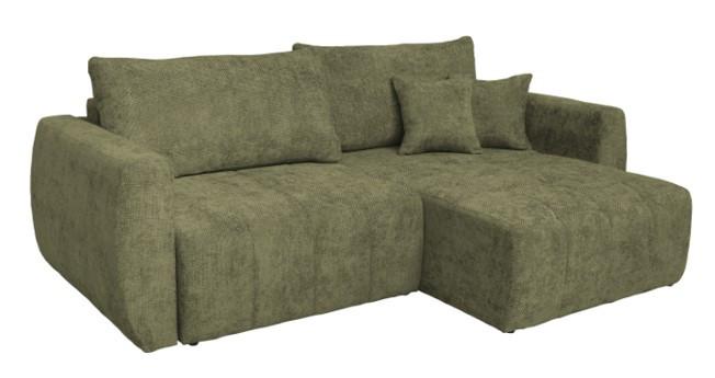Trosjed Na Razvlačenje Bali - siva/maslinasto zelena, Moderno, drvo/tekstil (245/74-90/104cm) - Luca Bessoni