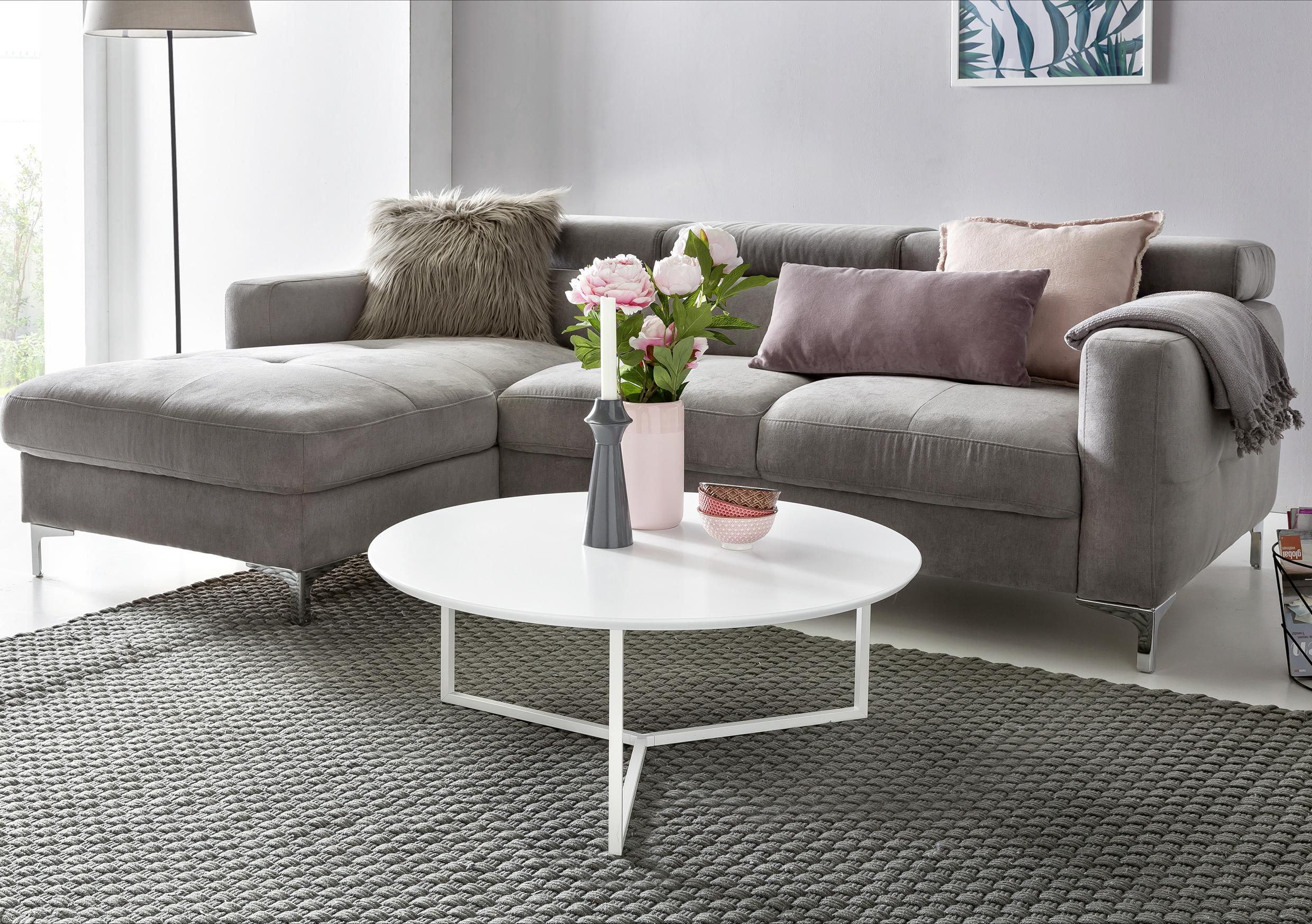 Klubska Miza Wl5.240 - bela, Design, kovina/leseni material (80/80/33cm) - MID.YOU