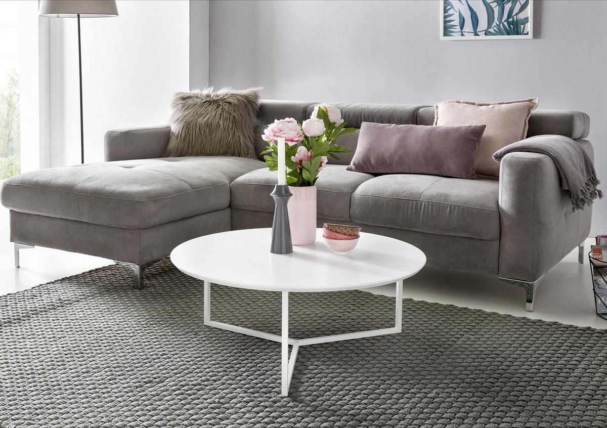 Klubska Miza Wl5.240 - bela, Design, kovina/leseni material (80/80/33cm) - MID.YOU