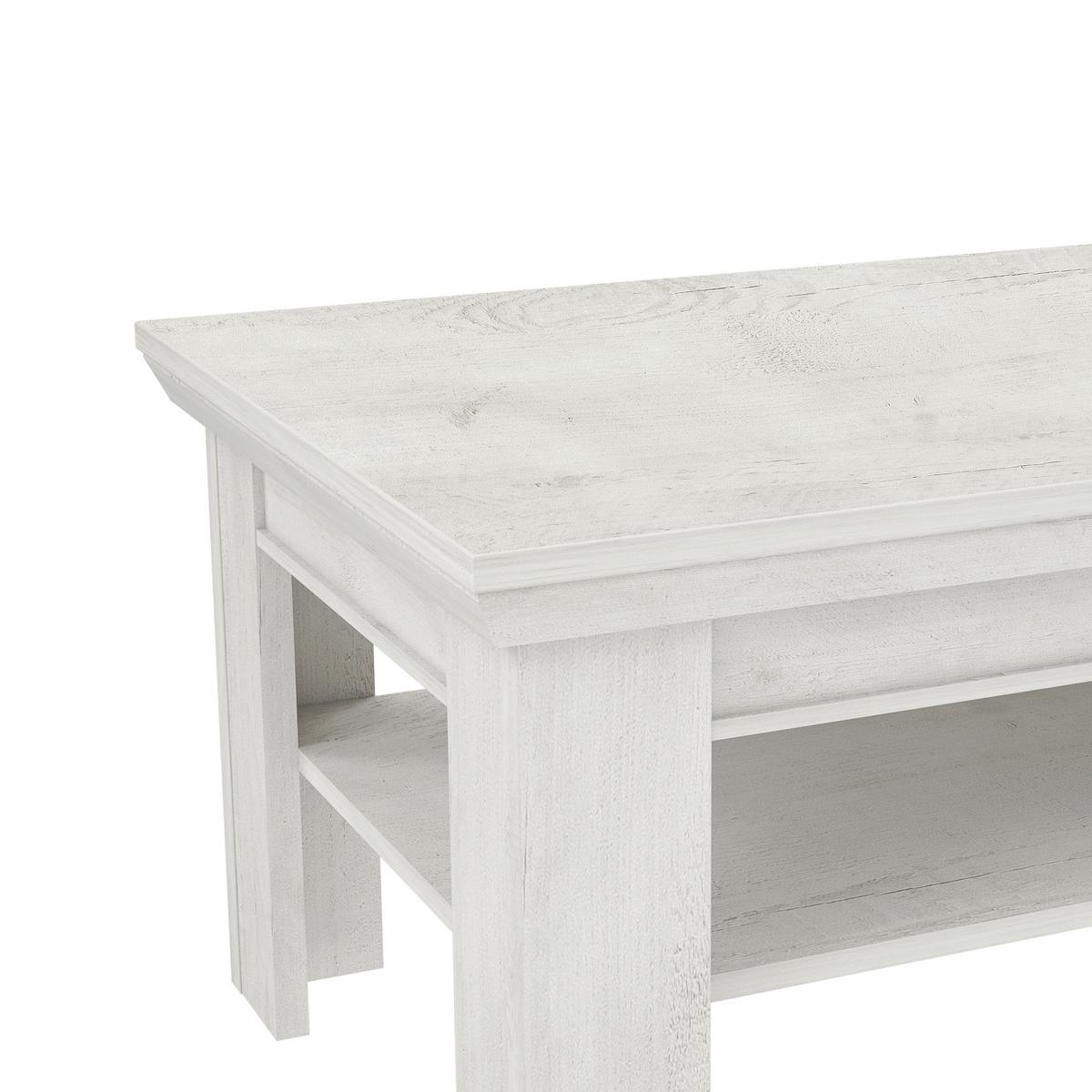 Stolić Kashmir - bijela, Konvencionalno, drvni materijal (120/45/60cm) - Premium Living