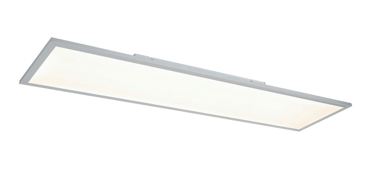 Led Mennyezeti Lámpa Cornelius - ezüstszínű/fehér, Modern, műanyag/fém (120/30/7,5cm) - Mömax