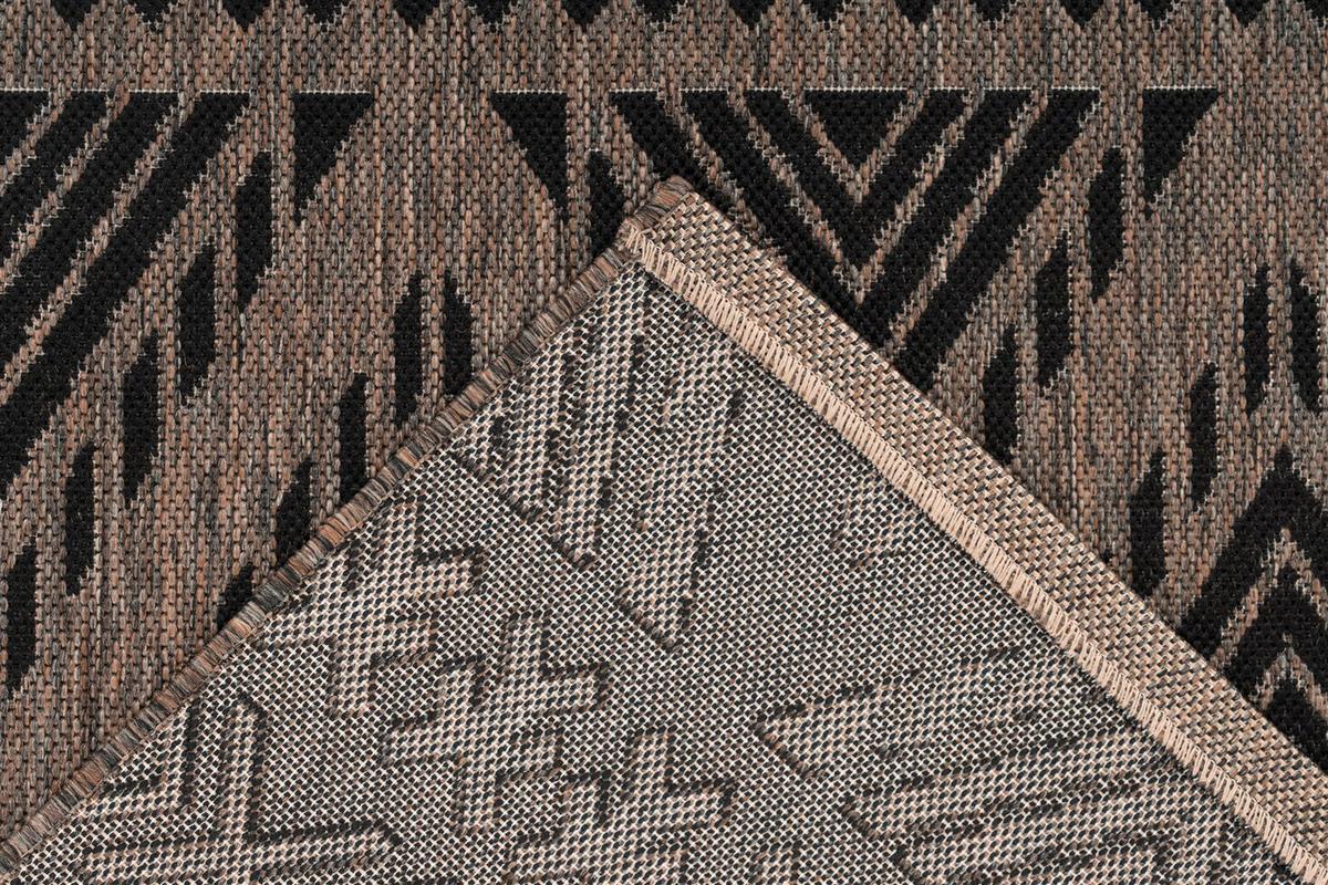 FLACHWEBETEPPICH SPLASH 500 GRAU / BRAUN - Braun/Grau, Konventionell, Textil (200cm) - Kayoom