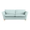3-Sitzer-Sofa Devado Hellblau Cord - Naturfarben/Hellblau, Holz/Textil (216/70-85/95cm) - Mömax