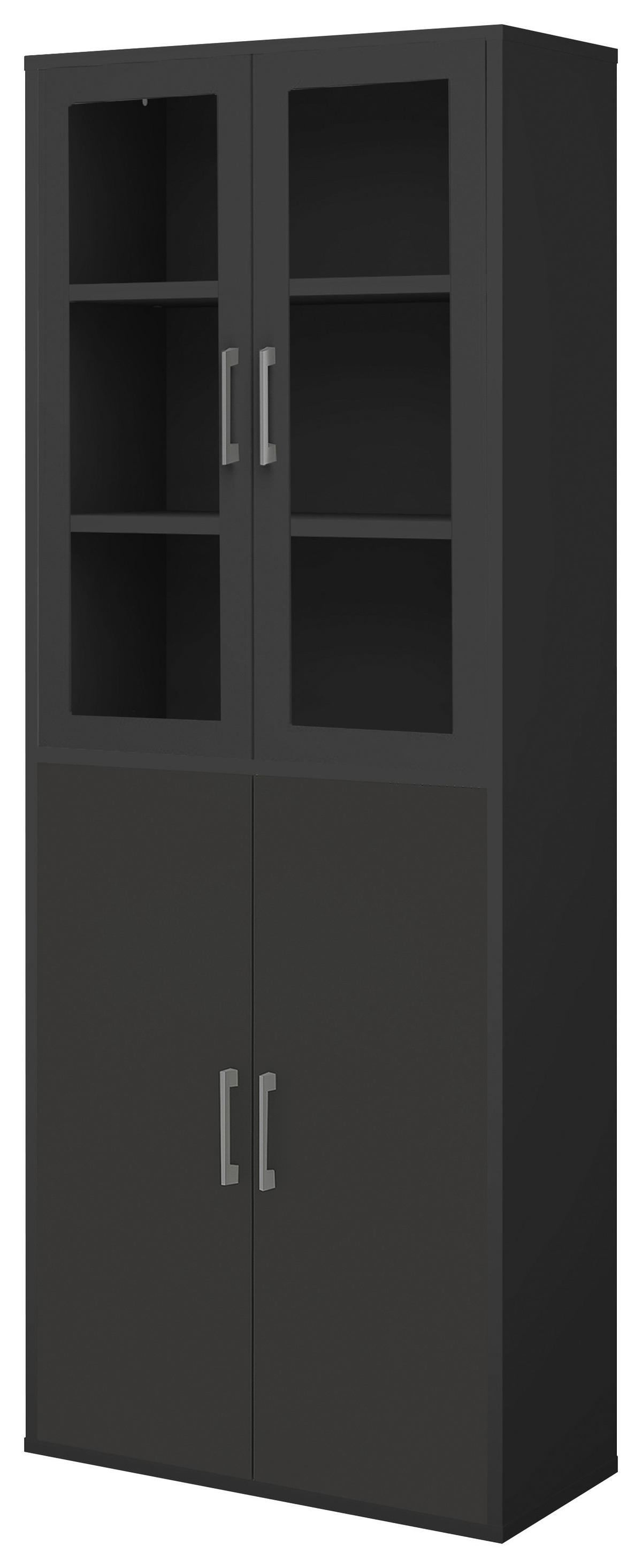 Türenset Big Profi Office - Anthrazit/Alufarben, Modern, Holzwerkstoff/Metall (77/104/2cm) - Mömax