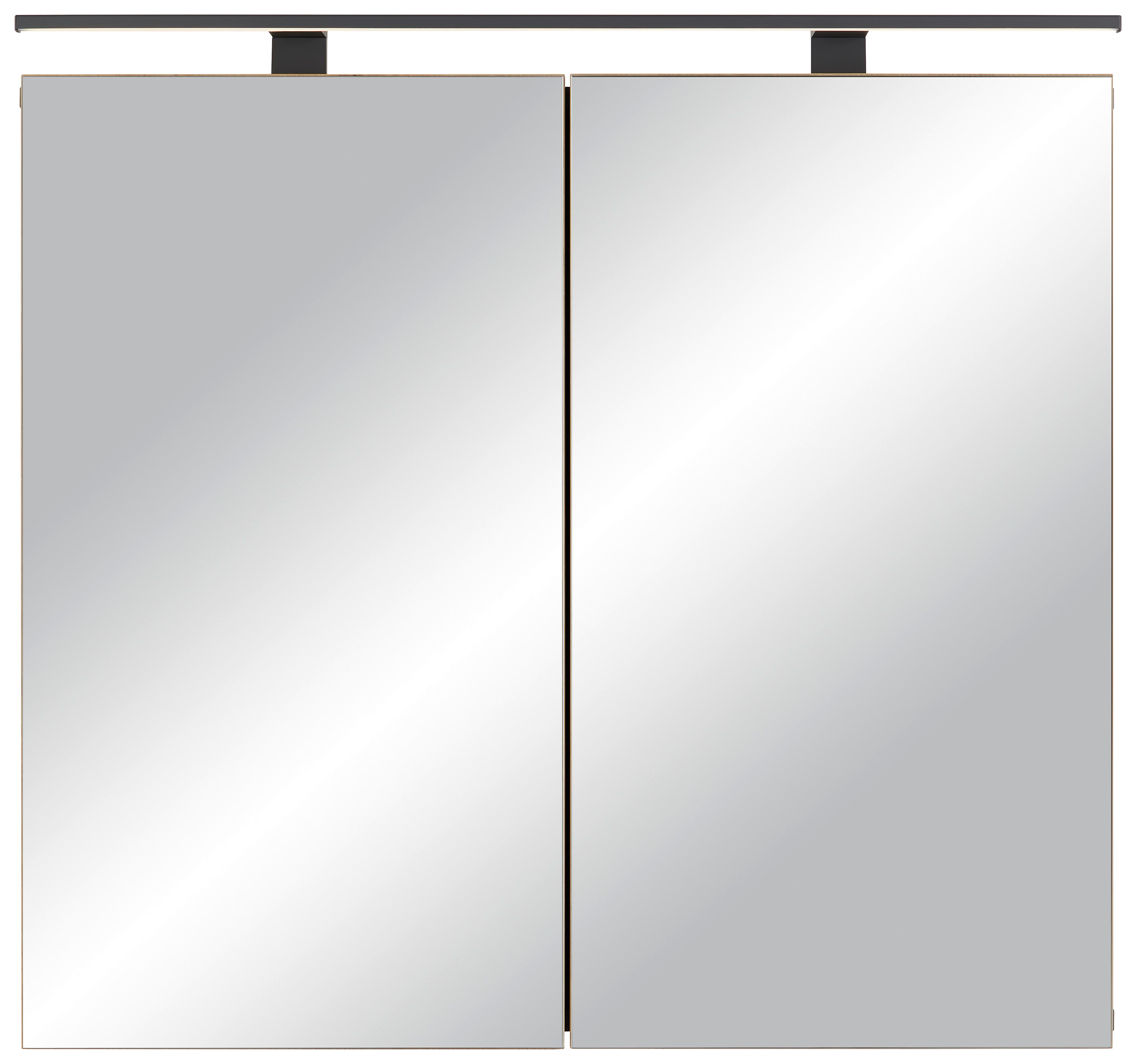 Spiegelschrank in Artisan Eiche - Modern, Glas/Holzwerkstoff (80/71/18cm) - Premium Living