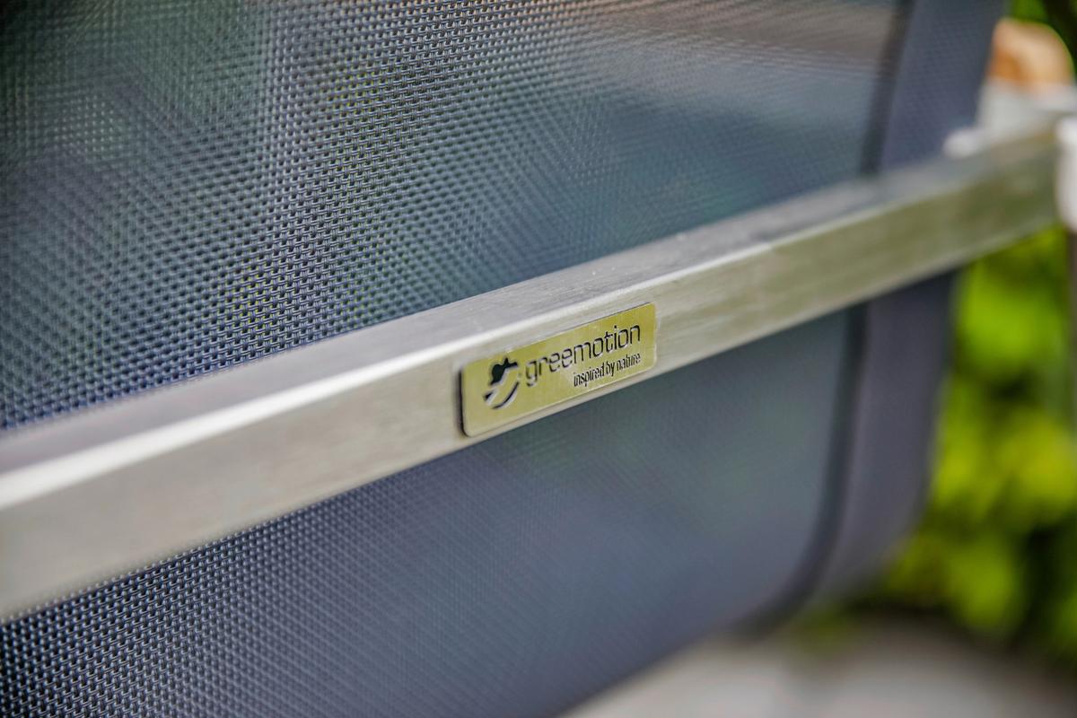 Gartengarnitur 5-tlg. Sydney Edelstahl - Silberfarben/Teakfarben, MODERN, Glas/Holz - Gardenson