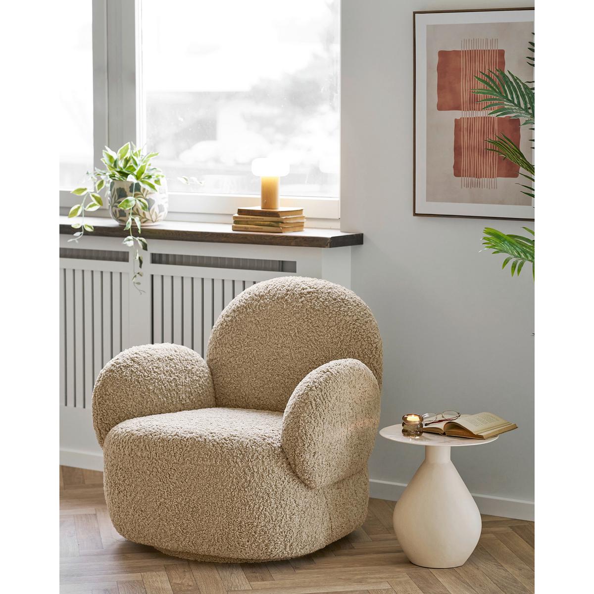 Leinwandbild Mina Canvas Print Beige ca. 50x70cm - Beige/Naturfarben, Basics, Holzwerkstoff/Textil (50/70/2,5cm)