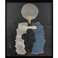 BILD ORIG-16-80X100-ARTSTR-ARBAKZW - Schwarz, Basics, Holz/Stein (80/100/10cm)