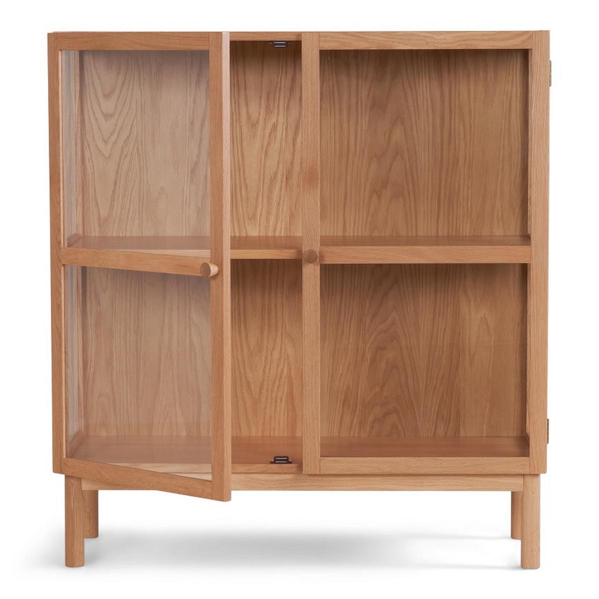 Komód Abir - tölgyfa színű, Modern, karton/Üveg (100/110/40cm) - Mömax