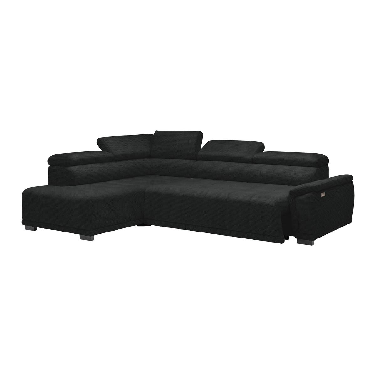 Kutna Garnitura Gremio - crna/antracit, Moderno, tekstil/plastika (206/283cm) - Modern Living