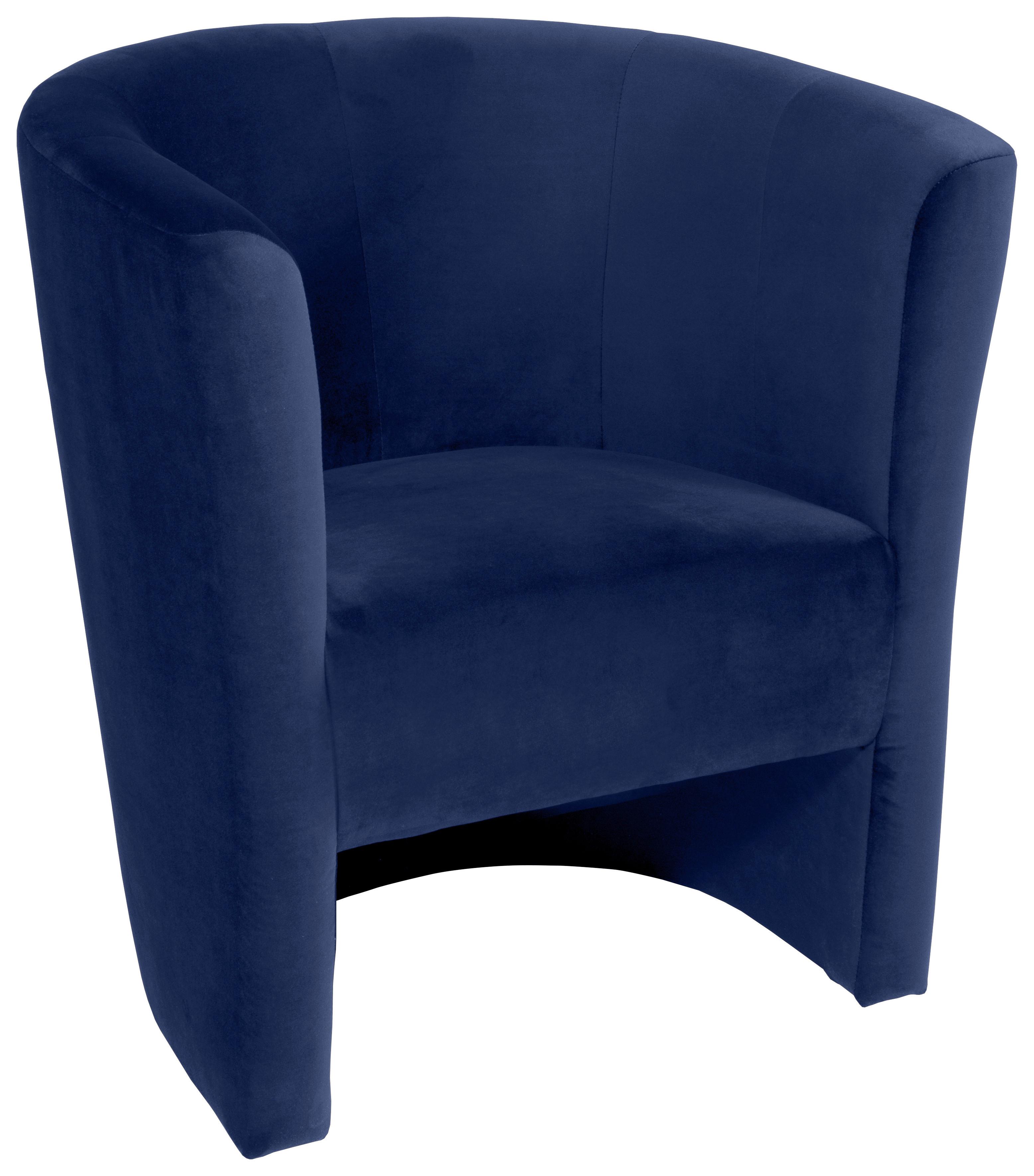 Fotelja Maks - plava/crna, Konvencionalno, tekstil (70/77/60cm) - MID.YOU
