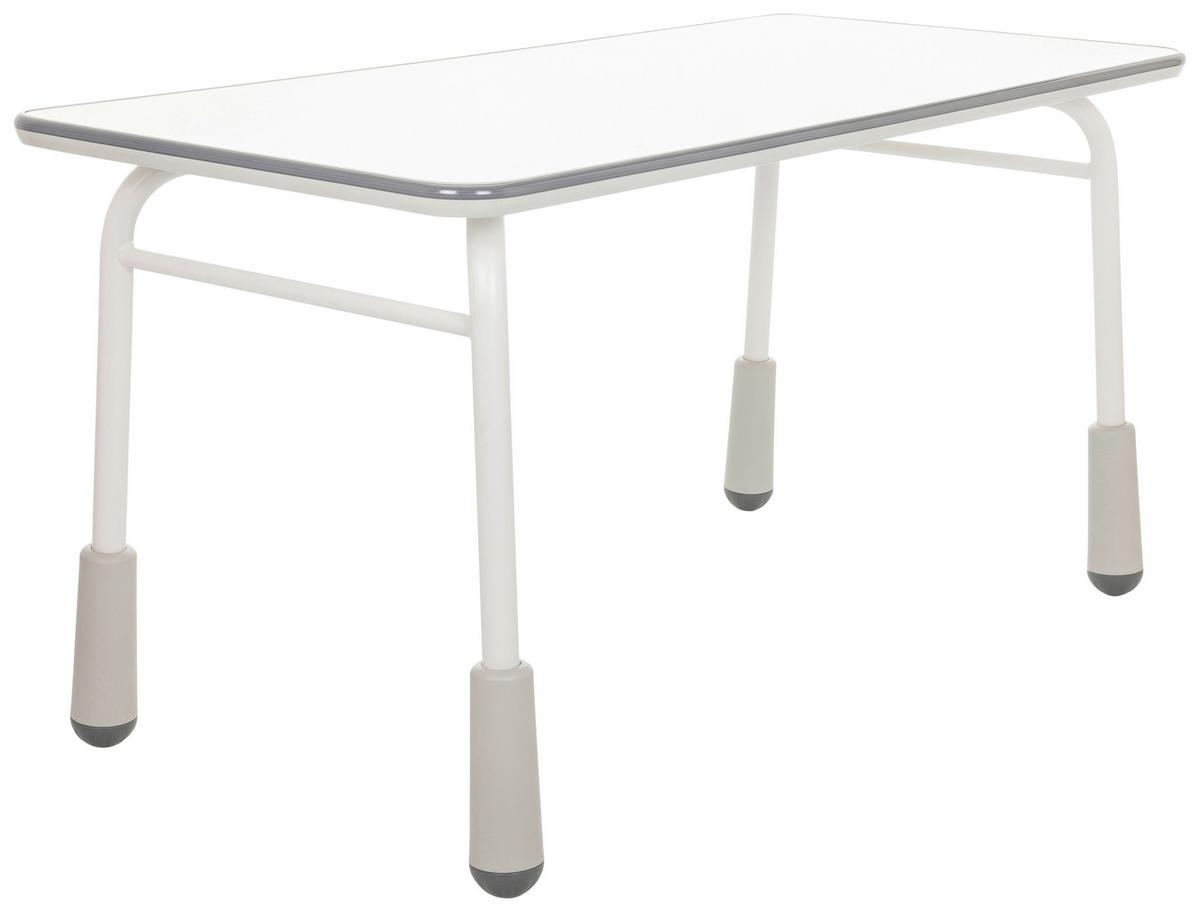 Jugenddschreibtisch Kid Gro T ca.120x58-67x60cm Hellgrau - Hellgrau, Basics, Holzwerkstoff/Metall (120/58-67/60cm) - MID.YOU
