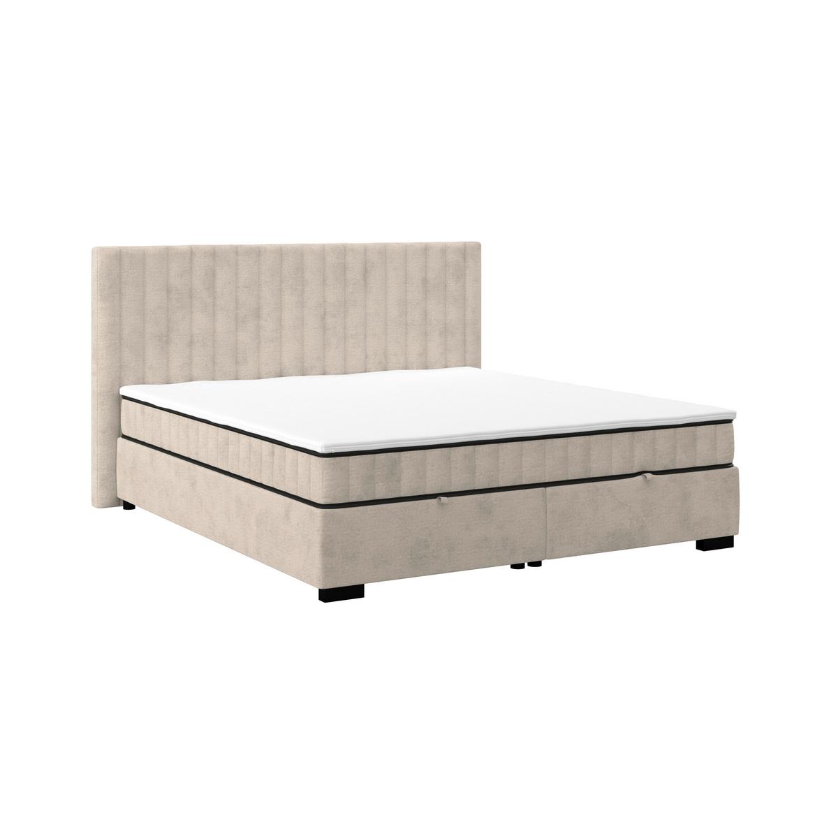 Box Krevet Maya C - boje pijeska/crna, Moderno, drvni materijal/drvo (200/220cm) - Based