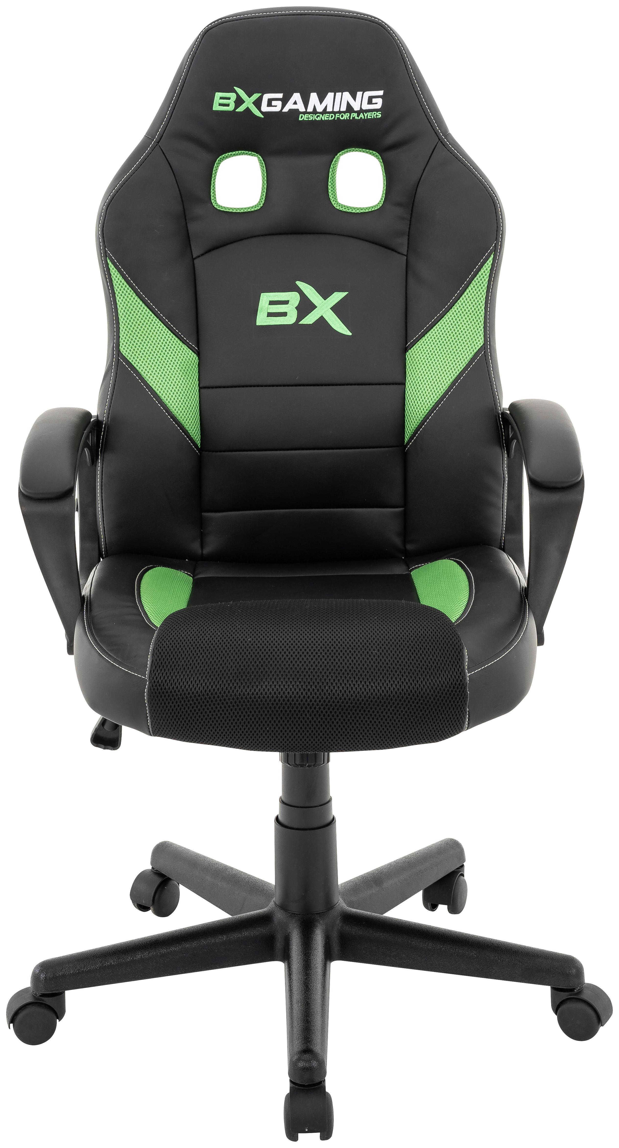 Gamingstuhl BX-Gaming Grün/Schwarz - Schwarz/Grün, MODERN, Kunststoff/Textil (58/105-115/63cm) - Mömax