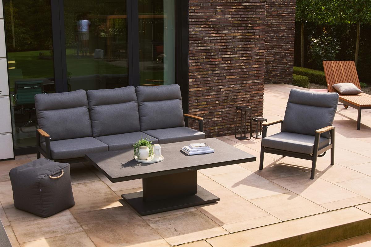 GARTENHOCKER INTEGRAL-HOCKER - Grau, MODERN, Kunststoff (48/46/46cm) - Siena Garden