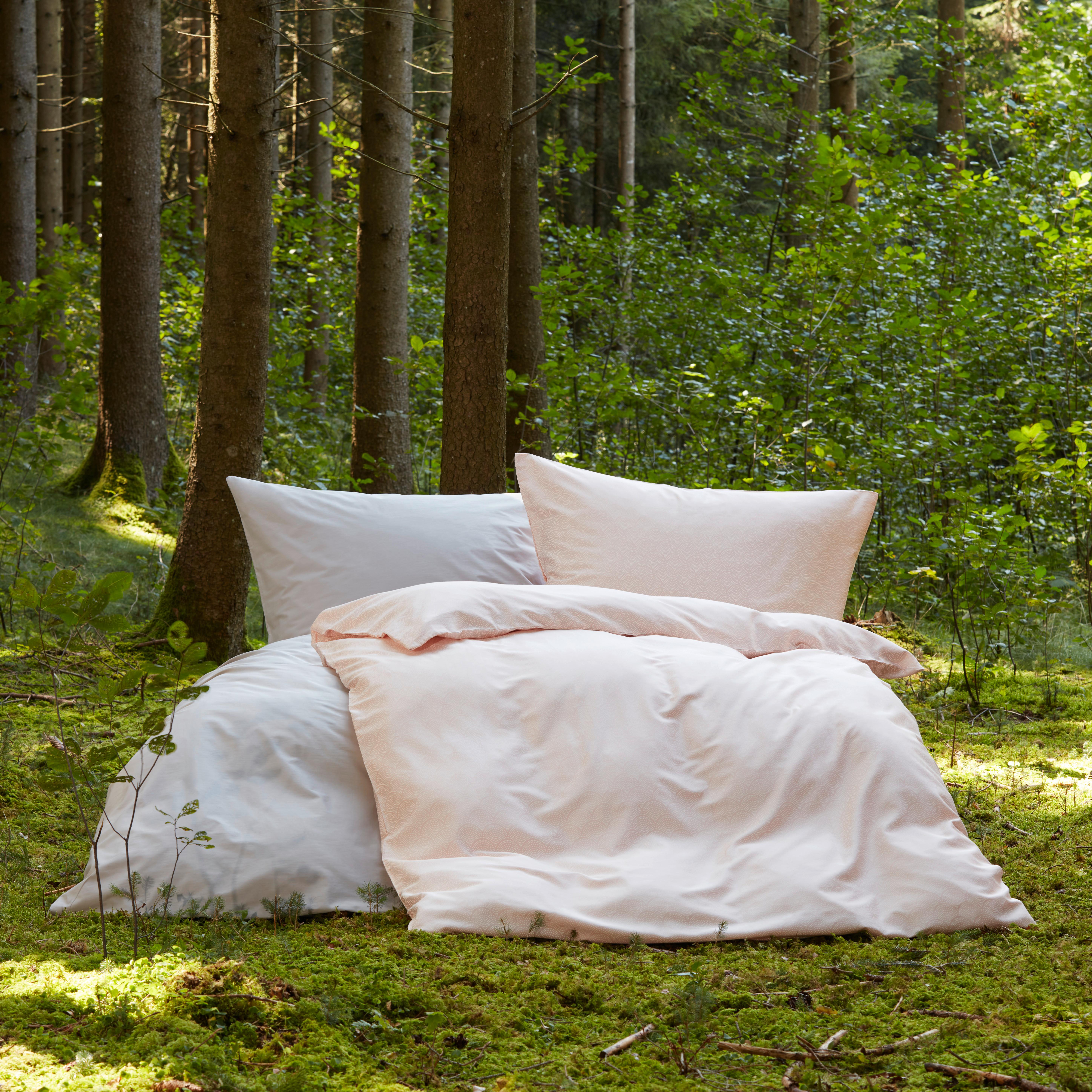 Bettwäsche Bio-Lisa in Rosafarben ca. 140x200cm - Rosa, MODERN, Textil (140/200cm) - ecoTree