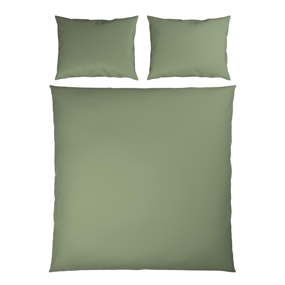 Lenjerie de pat Xenia Uni, 200/220/2x50/70 cm - verde deschis, Modern, textil (200/220cm) - Premium Living