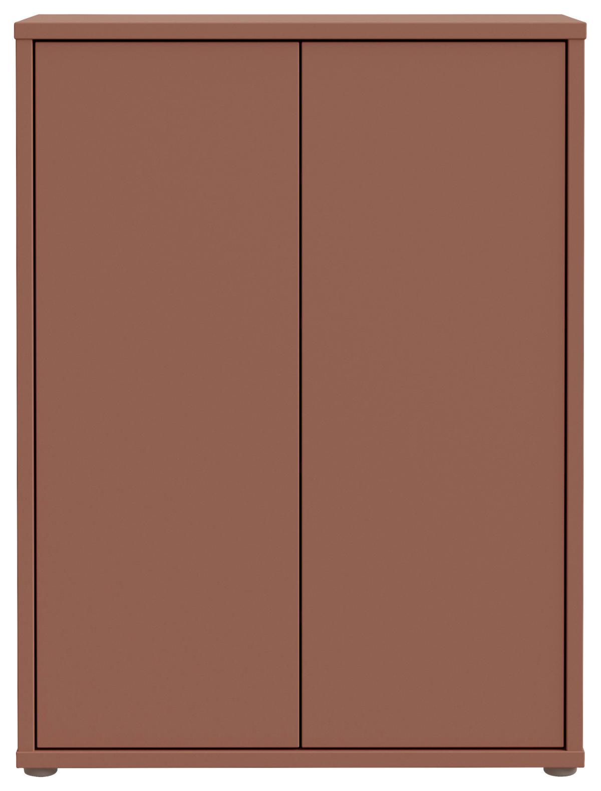 Ormarić Za Cipele Alice - siva/terakota, Moderno, drvni materijal/plastika (74,5/99,1/34,9cm) - Modern Living