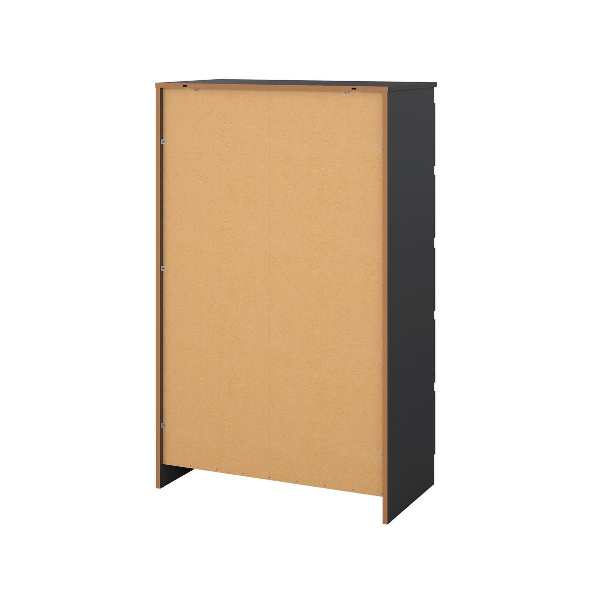 Kommode Mara 5 Anthrazit - Anthrazit, KONVENTIONELL, Holz/Holzwerkstoff (77/125/42cm) - Mömax