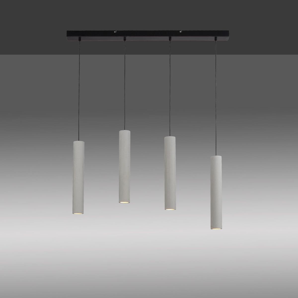 Hängeleuchte Eton max. 35 Watt - Greige, Design, Kunststoff/Metall (100/7,5/120cm) - Paul Neuhaus