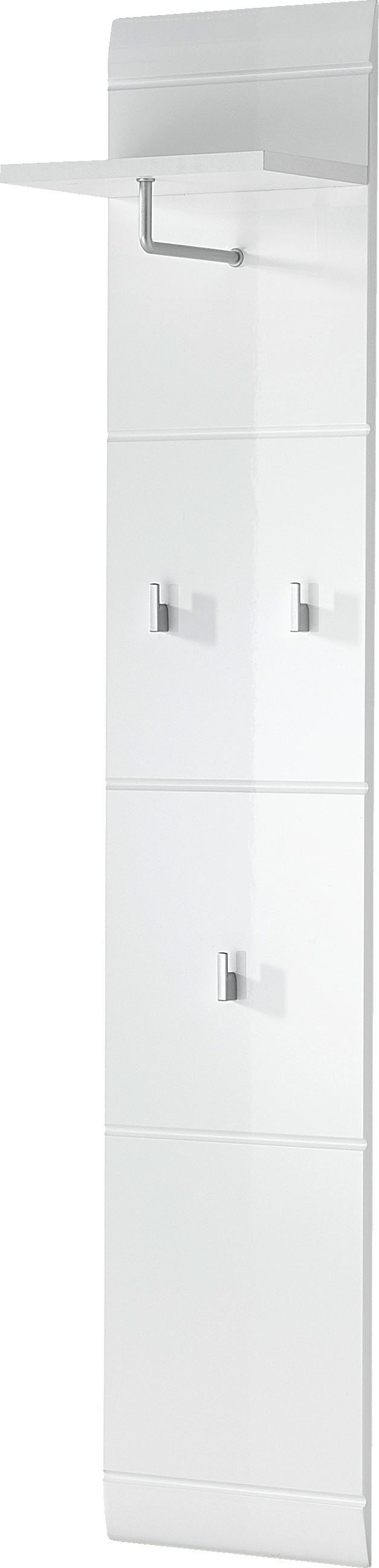 PANEL DO PRZEDPOKOJU ADANA - biały, Design, materiał drewnopochodny (30/152/23cm) - Carryhome