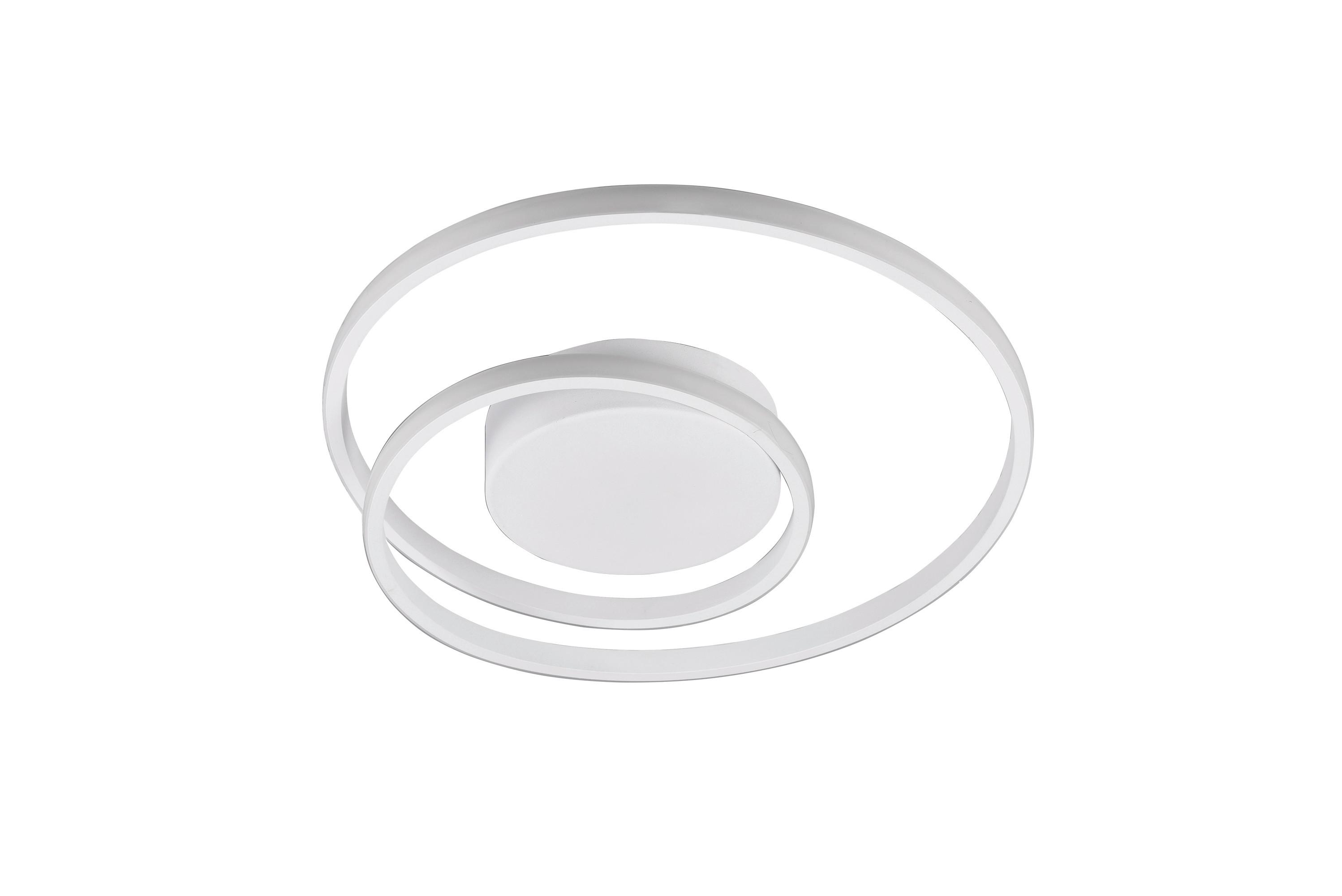 LED-Deckenleuchte Zibal Weiß max. 22 Watt - Weiß, Basics, Metall (39/39/7cm)