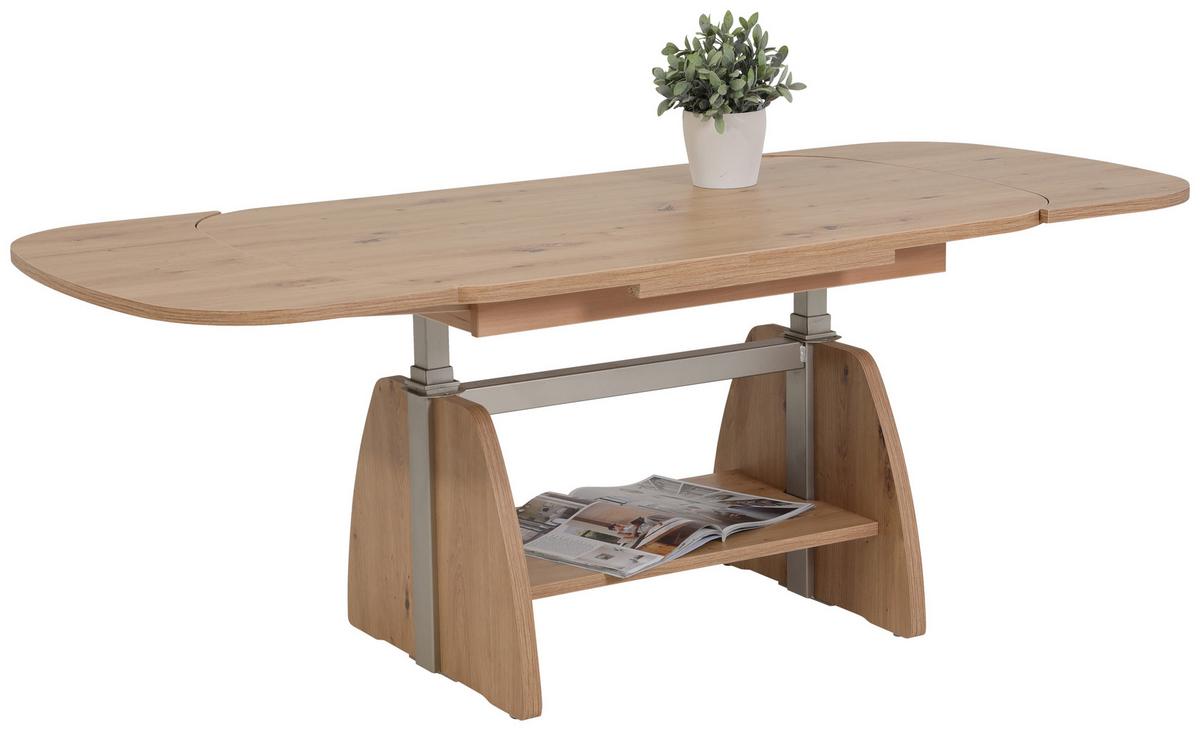 STOLIK KAWOWY COLIN - dąb artisan, Konventionell, materiał drewnopochodny (108-157/67/53-69cm) - Boxxx