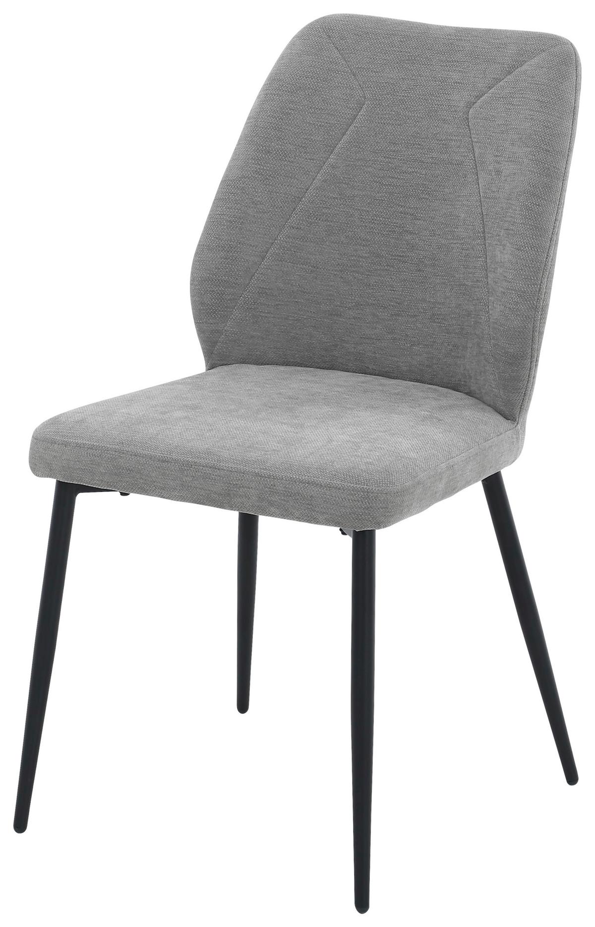 Stolica Tena - siva/crna, Basics, metal/tekstil (46,5/86,5/59cm) - Based